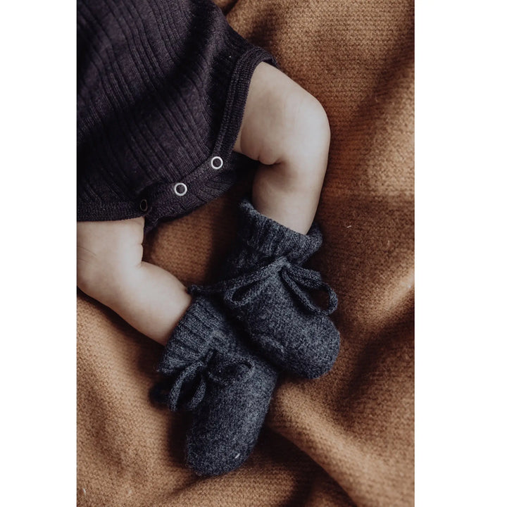 Wool Knitted Baby Booties