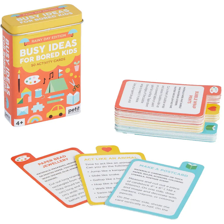 PetiteCollage busy ideas cards rainy day