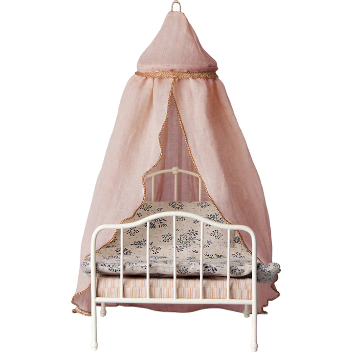 maileg miniature bed canopy rose