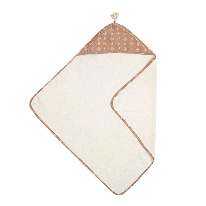 Soft and cozy Crane Baby Ezra Hooded Towel, a gentle baby hooded towel perfect for bath time and snuggles.