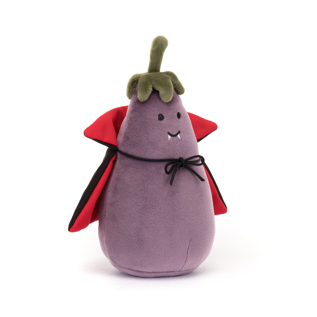 Jellycat plush vivacious eggplant vampire