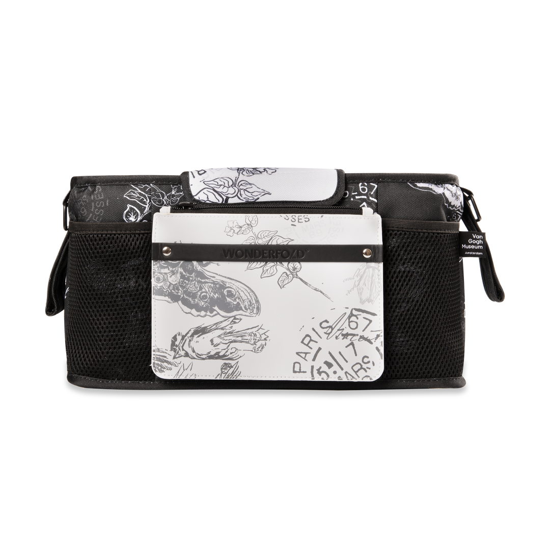 The Wonderfold Parent Console in Van Gogh Sketches blends form and function for the ultimate stroller accessories must-have.