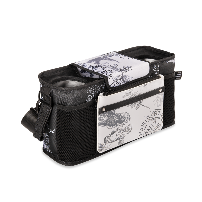 Add artistic flair to your baby wagon stroller with the Wonderfold Parent Console in Van Gogh Sketches.