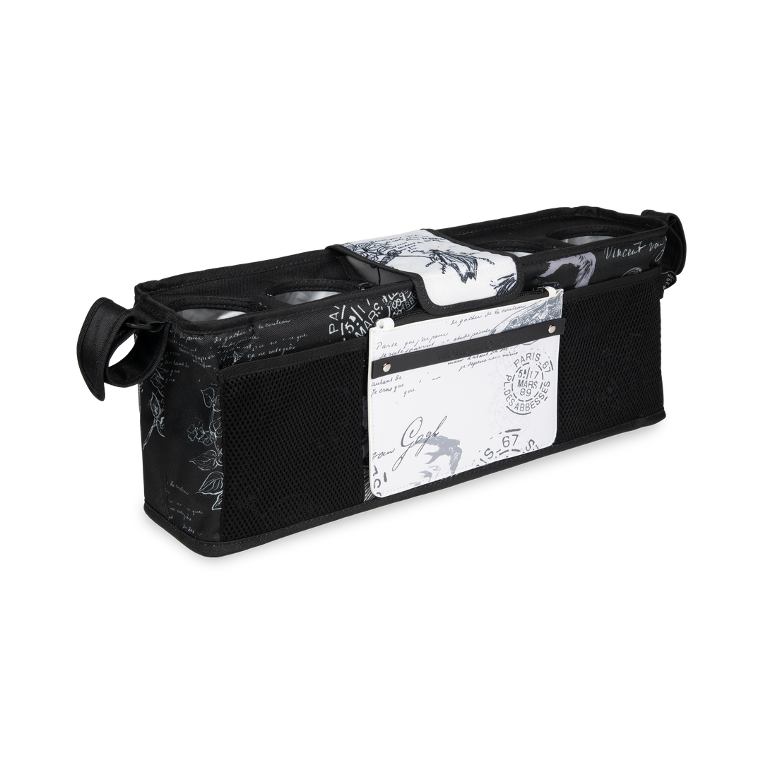 Functional and eye-catching, the Wonderfold Parent Console in Van Gogh Sketches 4 Cup suits any kids wagon stroller.