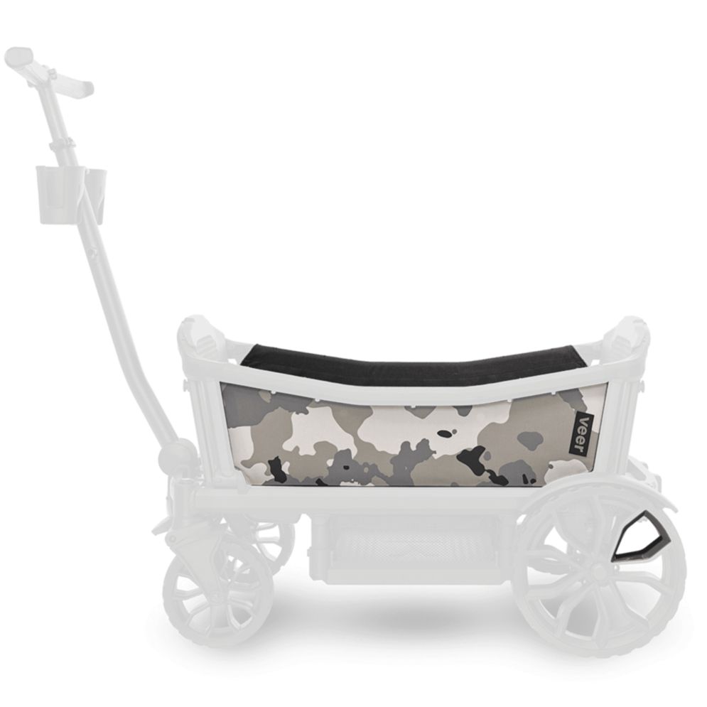 Stand out with the Veer Cruiser Custom Sidewall Kit in Ice Camo, a bold stroller wagon upgrade for unique style.