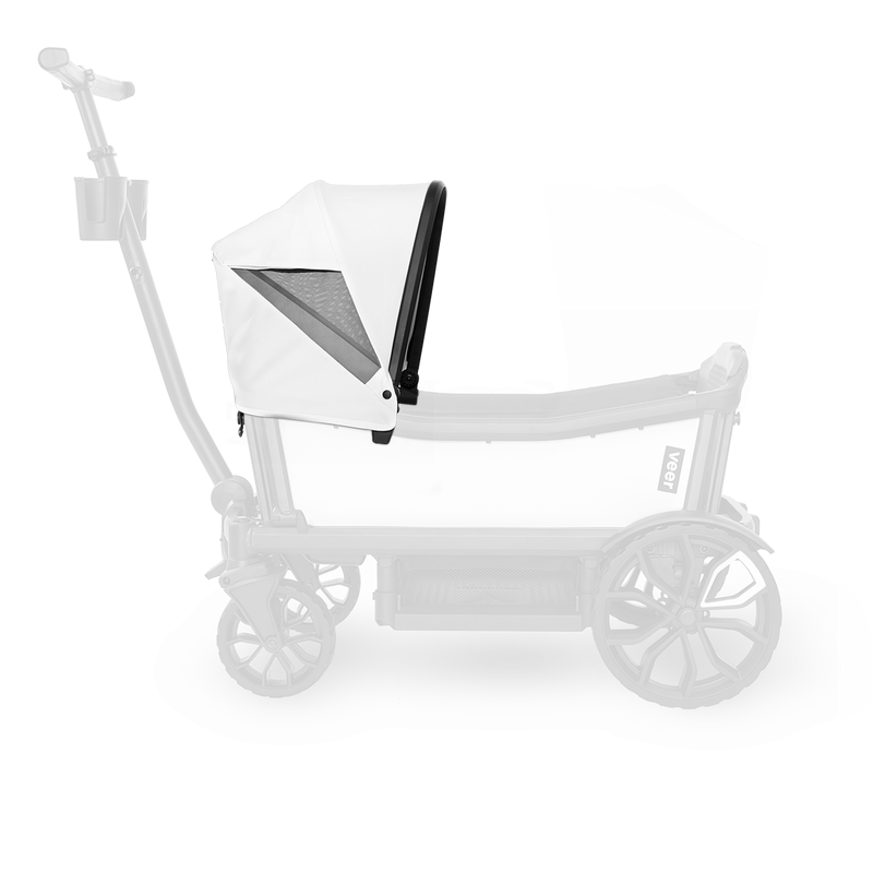 savanna white canopy for Veer Cruiser XL kids wagon stroller, top 4 seat wagon stroller option