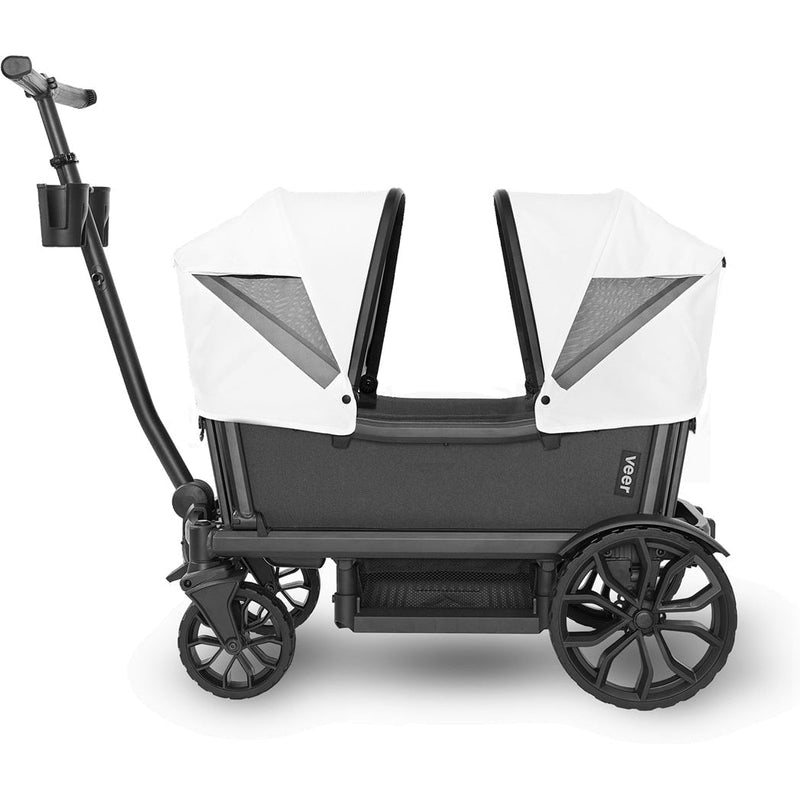 savanna White canopy designed for Veer Cruiser XL baby wagon stroller, best stroller wagon add-on