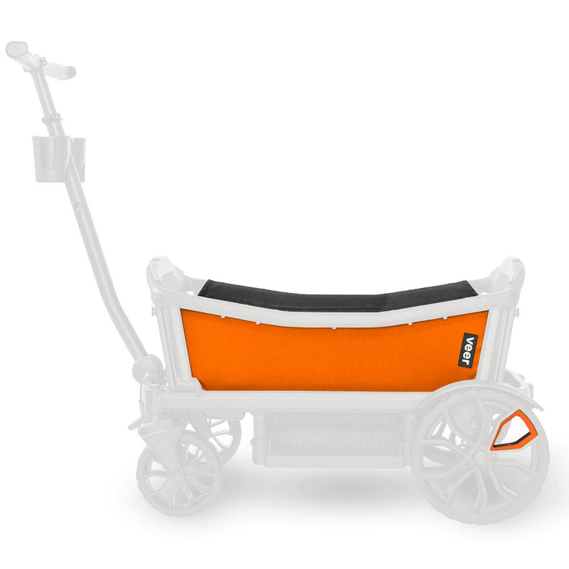 Add bold style to your stroller wagon with the Veer Cruiser Custom Sidewall Kit in Sienna Orange, ideal for standout rides.