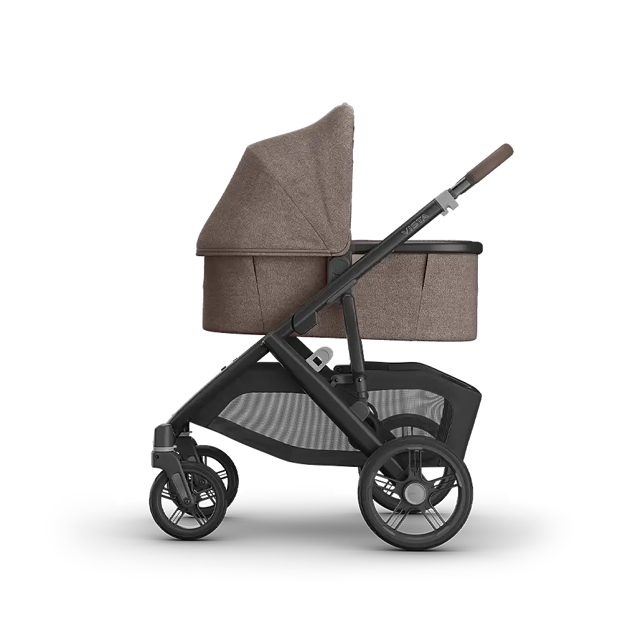 Owen Mocha Mélange UPPAbaby Vista V3 stroller with Bassinet V3, full-size stroller