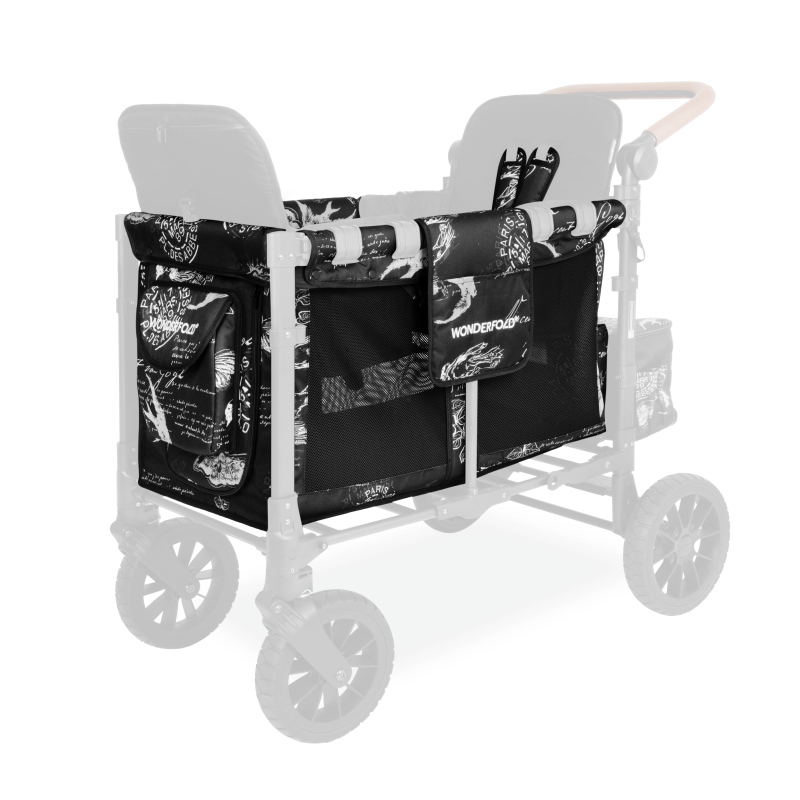 Artfully crafted, the Wonderfold Carriage Fabric in Van Gogh Sketches transforms your baby wagon stroller.