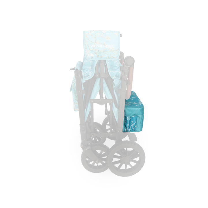 Designed for elegance, the Wonderfold Elite/Luxe Rear Basket Fabric in Almond Blossoms enhances any stroller wagon