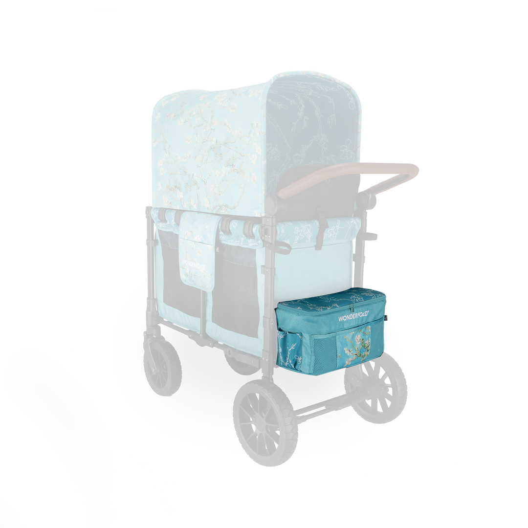 Add floral flair with Wonderfold Elite/Luxe Rear Basket Fabric in Almond Blossoms for your best stroller wagon