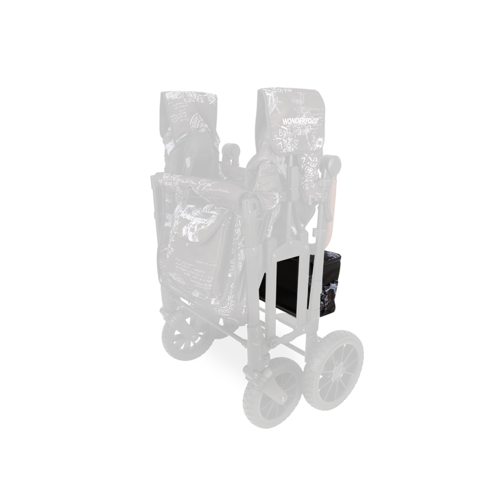 Detailed view of Wonderfold Elite/Luxe Rear Basket Fabric in Van Gogh Sketches, a stylish fit for best stroller wagon fans