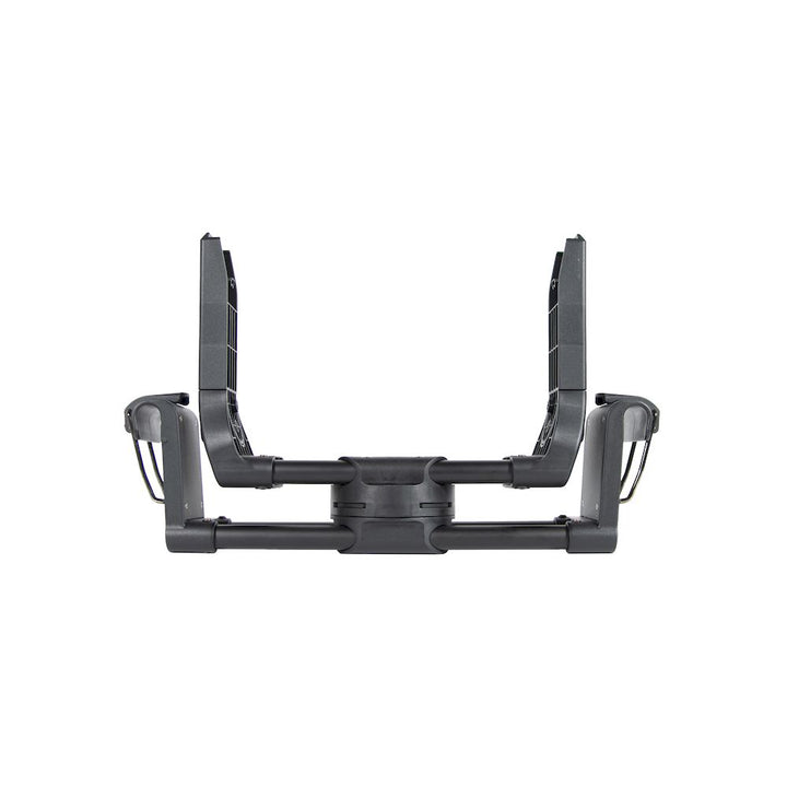 Wonderfold W2 Car Seat Adapter shown attached to a stroller wagon for secure baby travel with stroller accessories