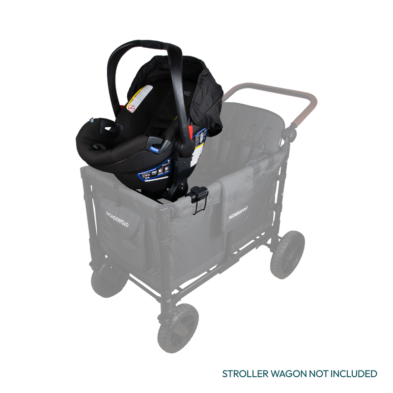 W4 Car Seat Adapter by Wonderfold works with Britax seats and fits best on a kids wagon stroller