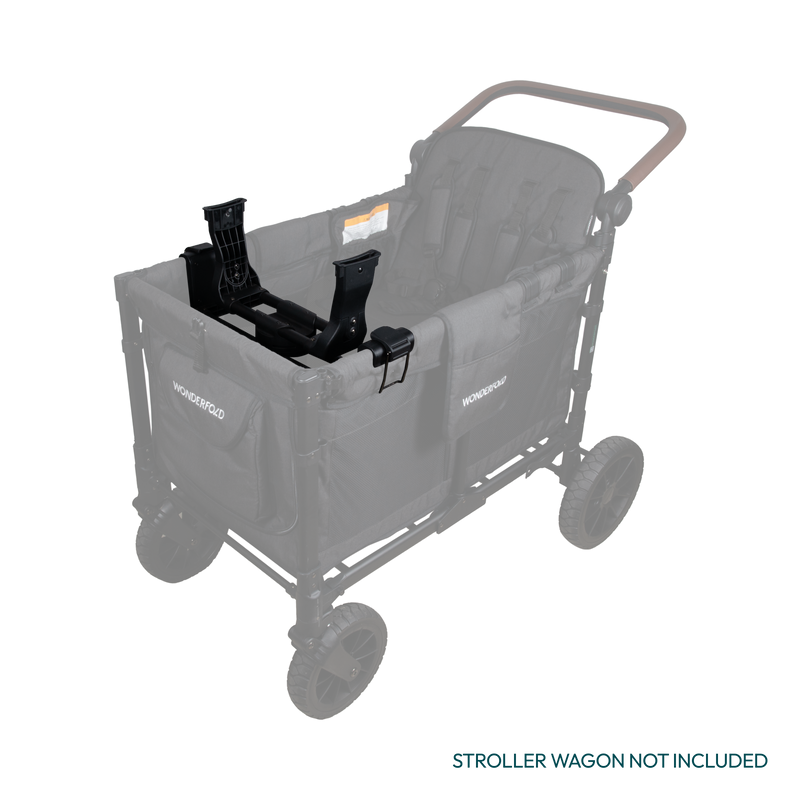 This Wonderfold W4 Car Seat Adapter for Britax offers a secure stroller accessories solution for growing families