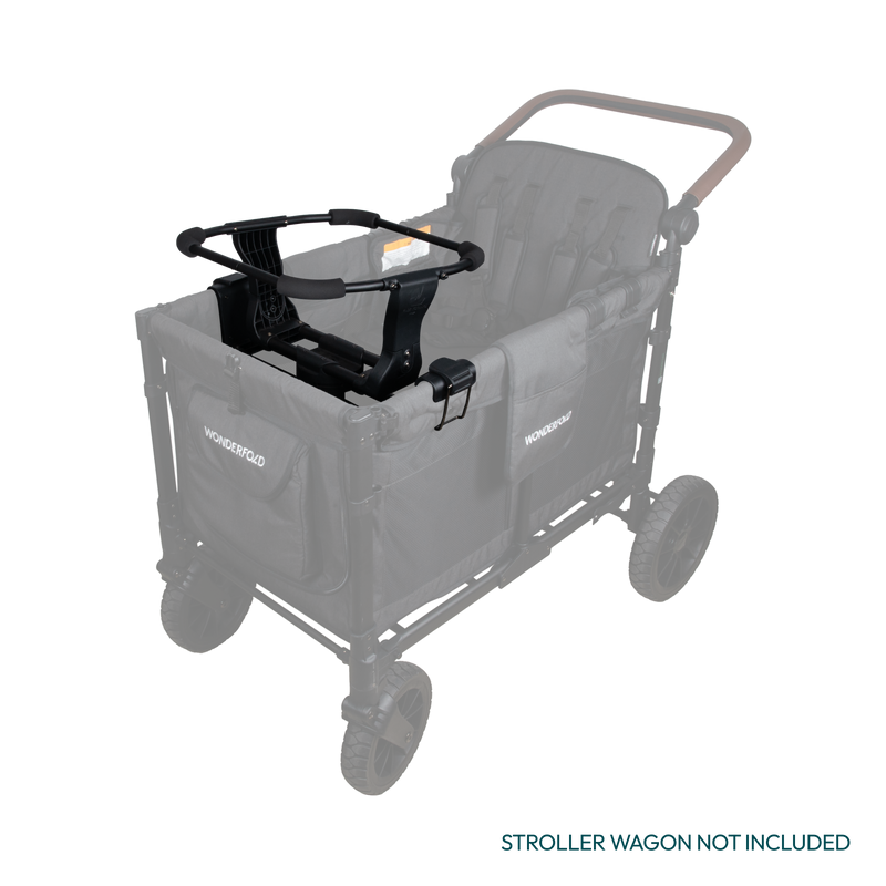 Travel-ready setup with Wonderfold W4 Chicco Adapter designed for baby wagon strollers