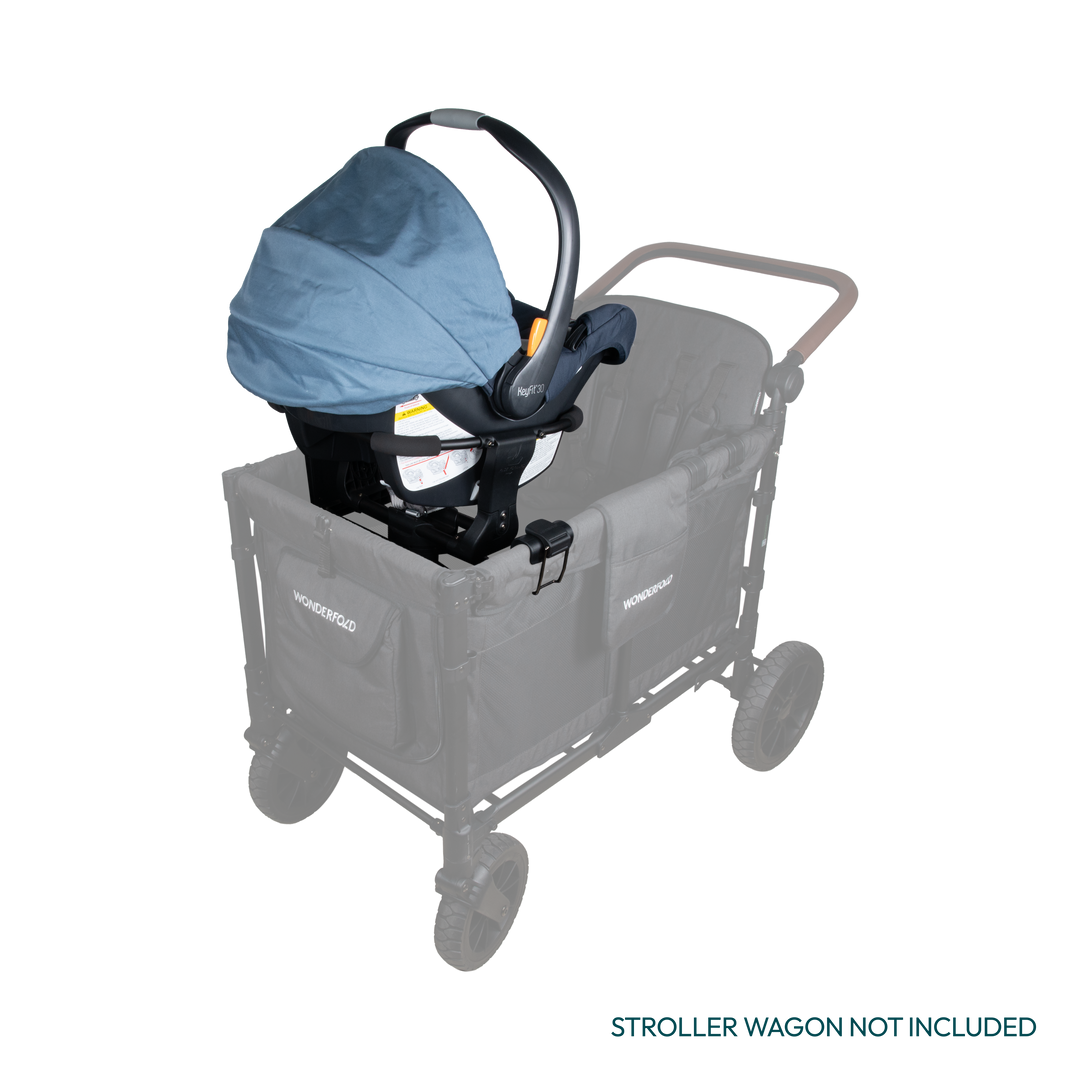 Wonderfold Chicco W4 Adapter shown in use with a stylish and sturdy wagon stroller