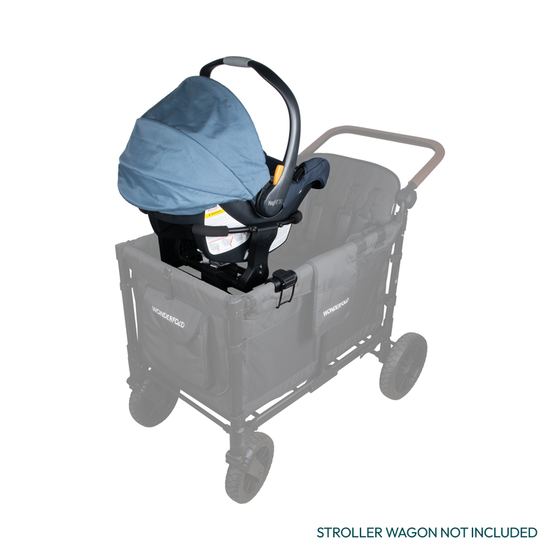 Wonderfold Chicco W4 Adapter shown in use with a stylish and sturdy wagon stroller