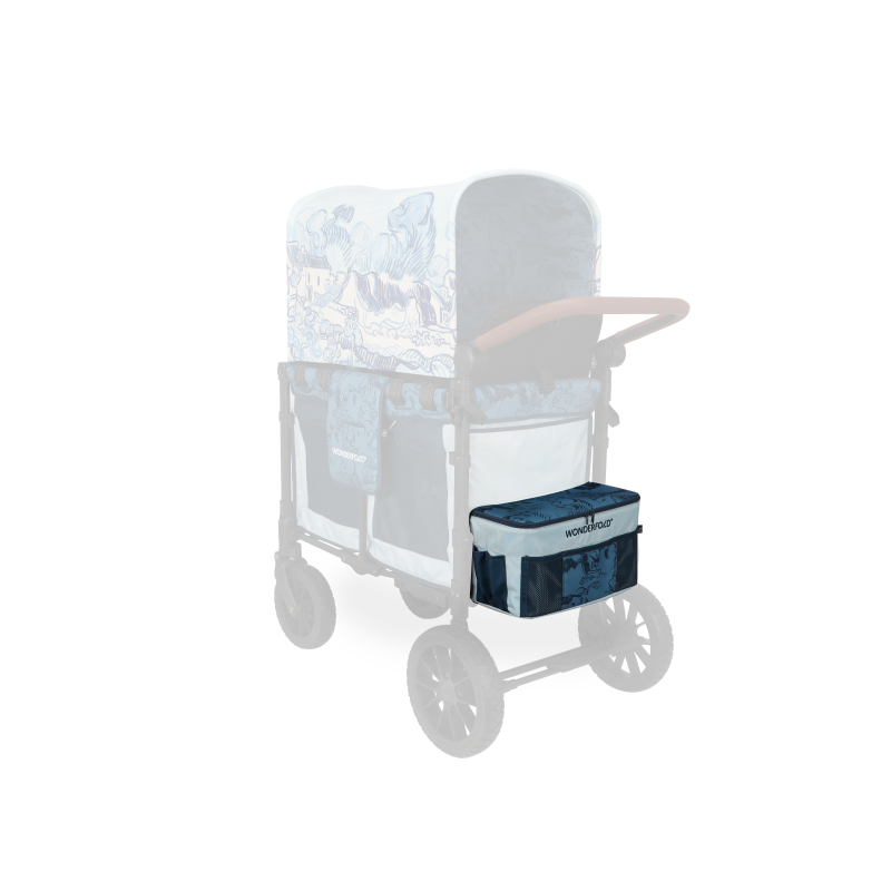 Functional and fashionable, Wonderfold Elite/Luxe Rear Basket Fabric in Van Gogh Landscape With Houses suits baby wagon stroller