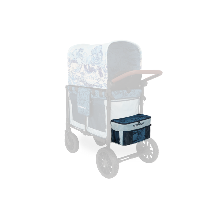 Functional and fashionable, Wonderfold Elite/Luxe Rear Basket Fabric in Van Gogh Landscape With Houses suits baby wagon stroller
