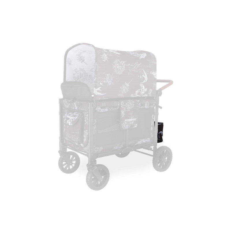 Wonderfold Elite/Luxe Rear Basket Fabric in Van Gogh Sketches offers a sleek stroller accessories upgrade