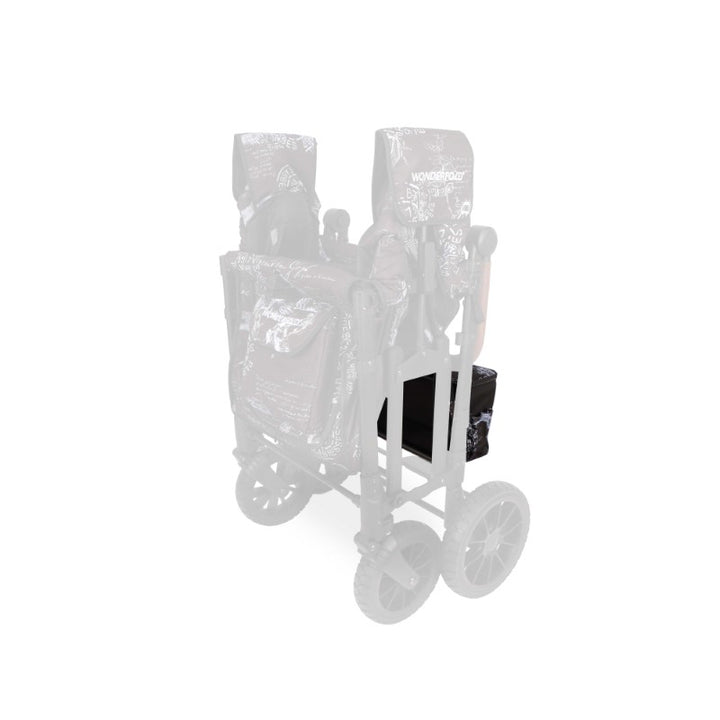 Minimalist style shines on Wonderfold Elite/Luxe Rear Basket Fabric in Van Gogh Sketches for the best stroller wagon