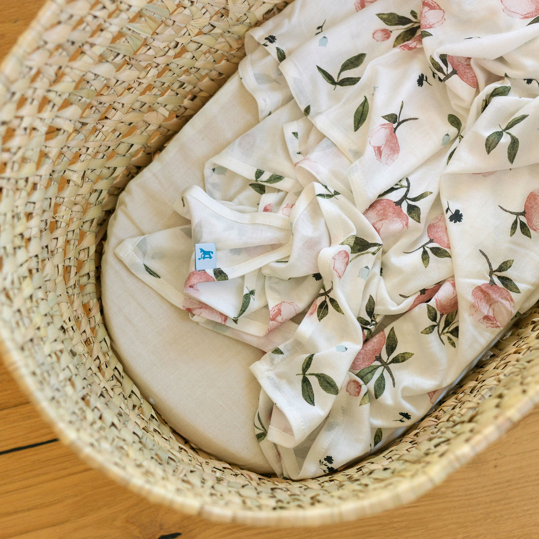 Gentle and soft Little Unicorn Stretch Knit Swaddle Blanket 2 Pack - Watercolor Rose, muslin baby blankets