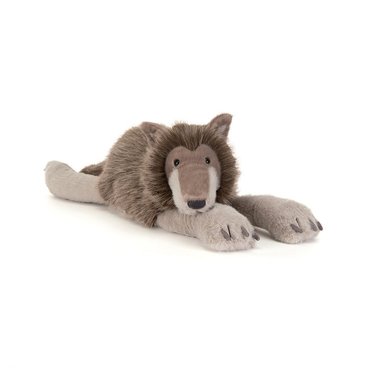 Jellycat Ulrich Wolf large soft stuffed wolf plush with luxurious textured fur and expressive hard eye