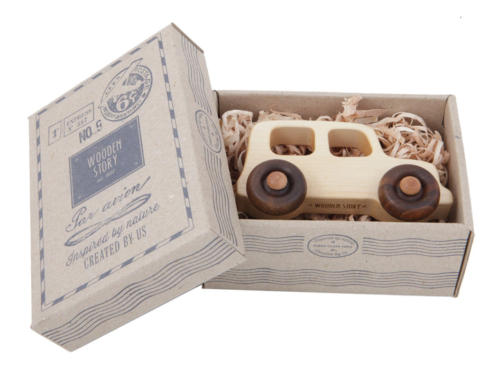 Wooden Story Montessori toys for 2 year olds Off Road Toy Cars