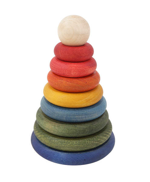 wooden story rainbow stacking montessori toys for 1 year old