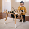 Wonder & Wise Awesome Activity Table rubber wood table for toddlers 