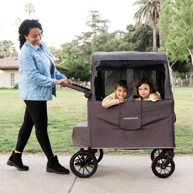 Engineered for wagon stroller performance, Wonderfold Weather Cover delivers dependable rain and wind protection