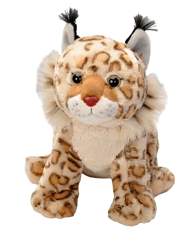 Soft Wild Republic Cuddle Kins Bobcat plush stuffed animal, lifelike and perfect for cuddles and imaginative play.