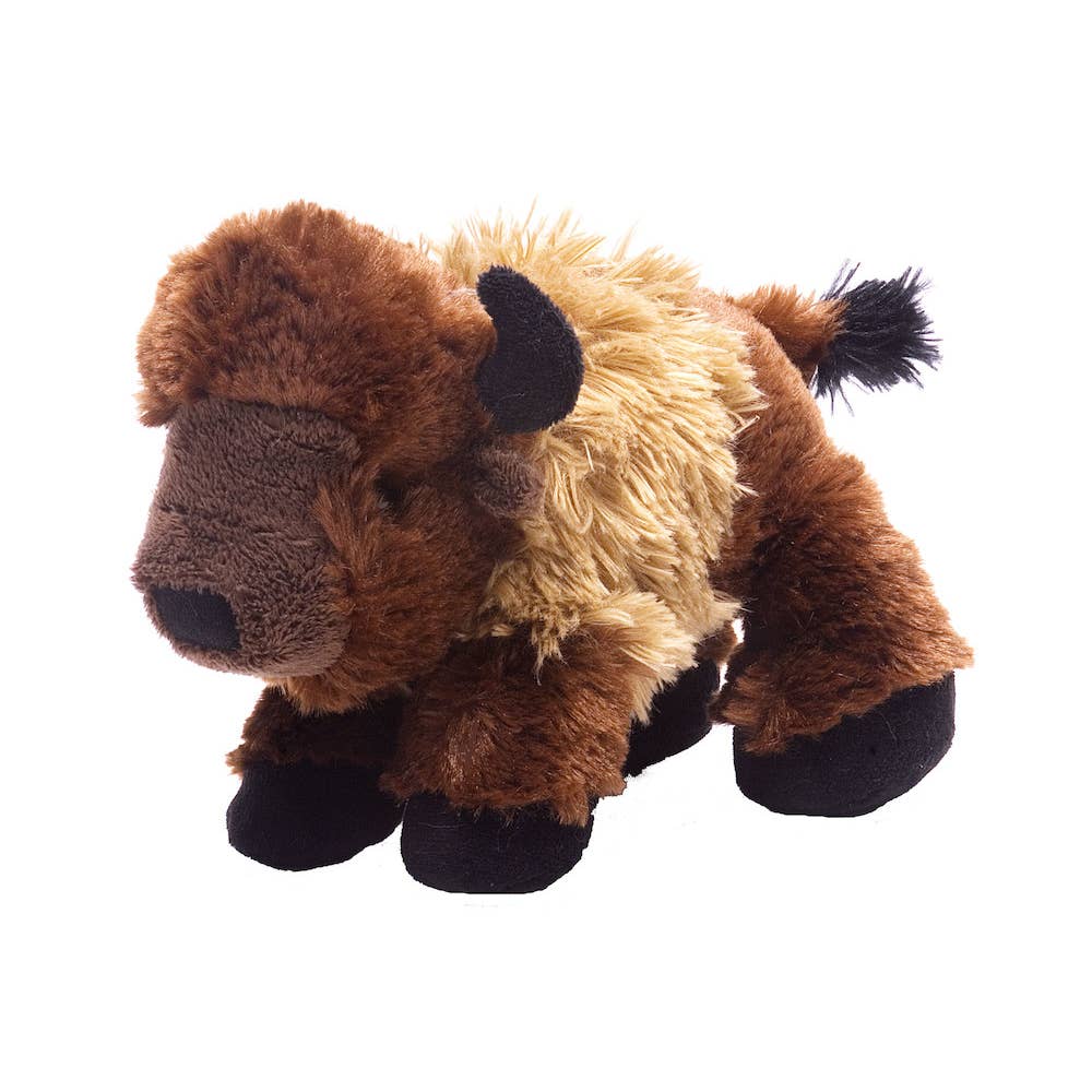 wild republic bison stuffed animal toy for babies standing on four legs