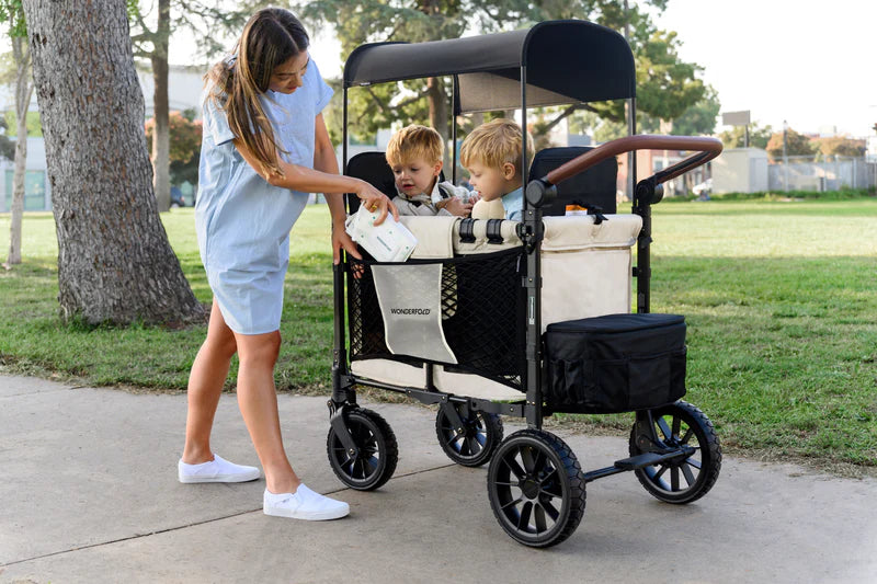 A practical beige option, the Wonderfold WonderNet Cargo Mesh Net Bag complements the best baby stroller setup