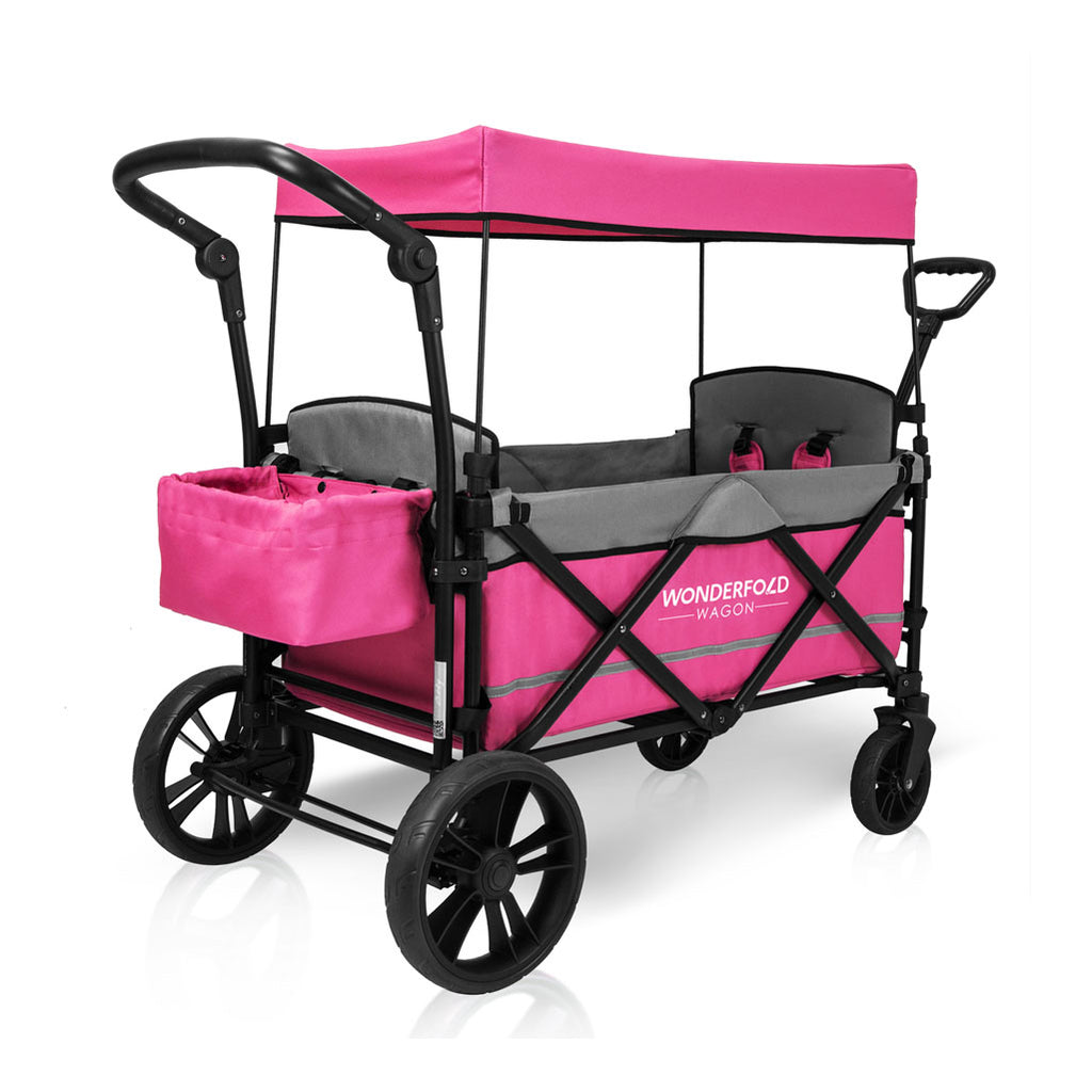 wonderfold wagon x2 wagon in pink for kids