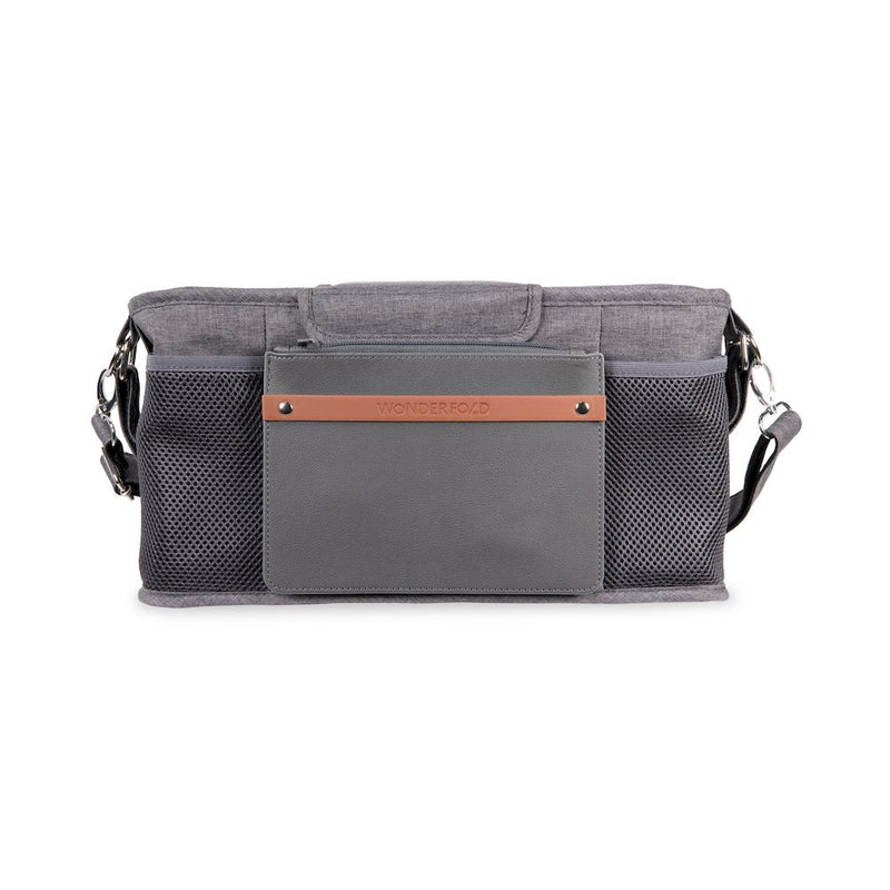 Designed for daily use, the Wonderfold Gray Parent Console with 2 cup holders adds value to your wagon stroller setup.