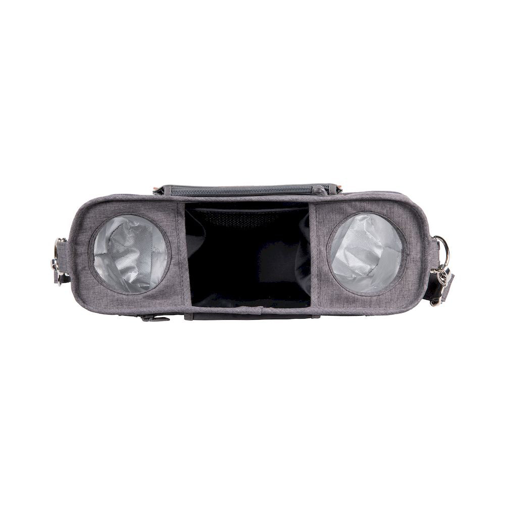 Streamline parenting gear using the Wonderfold Parent Console in Gray with 2 cup holders for a kids wagon stroller.