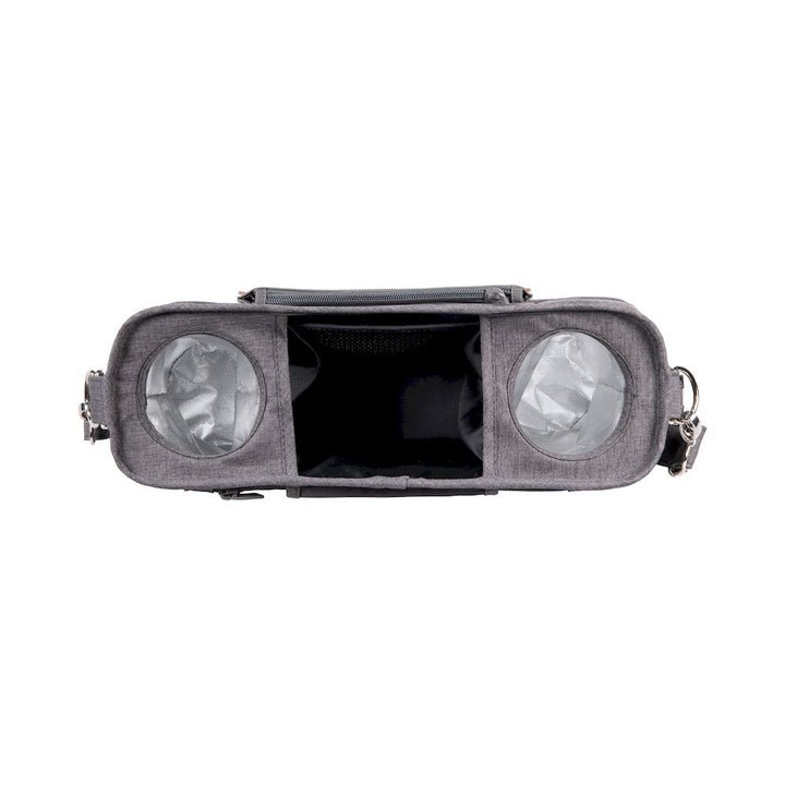 Streamline parenting gear using the Wonderfold Parent Console in Gray with 2 cup holders for a kids wagon stroller.