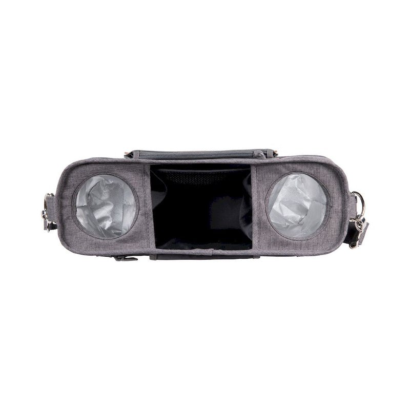 Streamline parenting gear using the Wonderfold Parent Console in Gray with 2 cup holders for a kids wagon stroller.