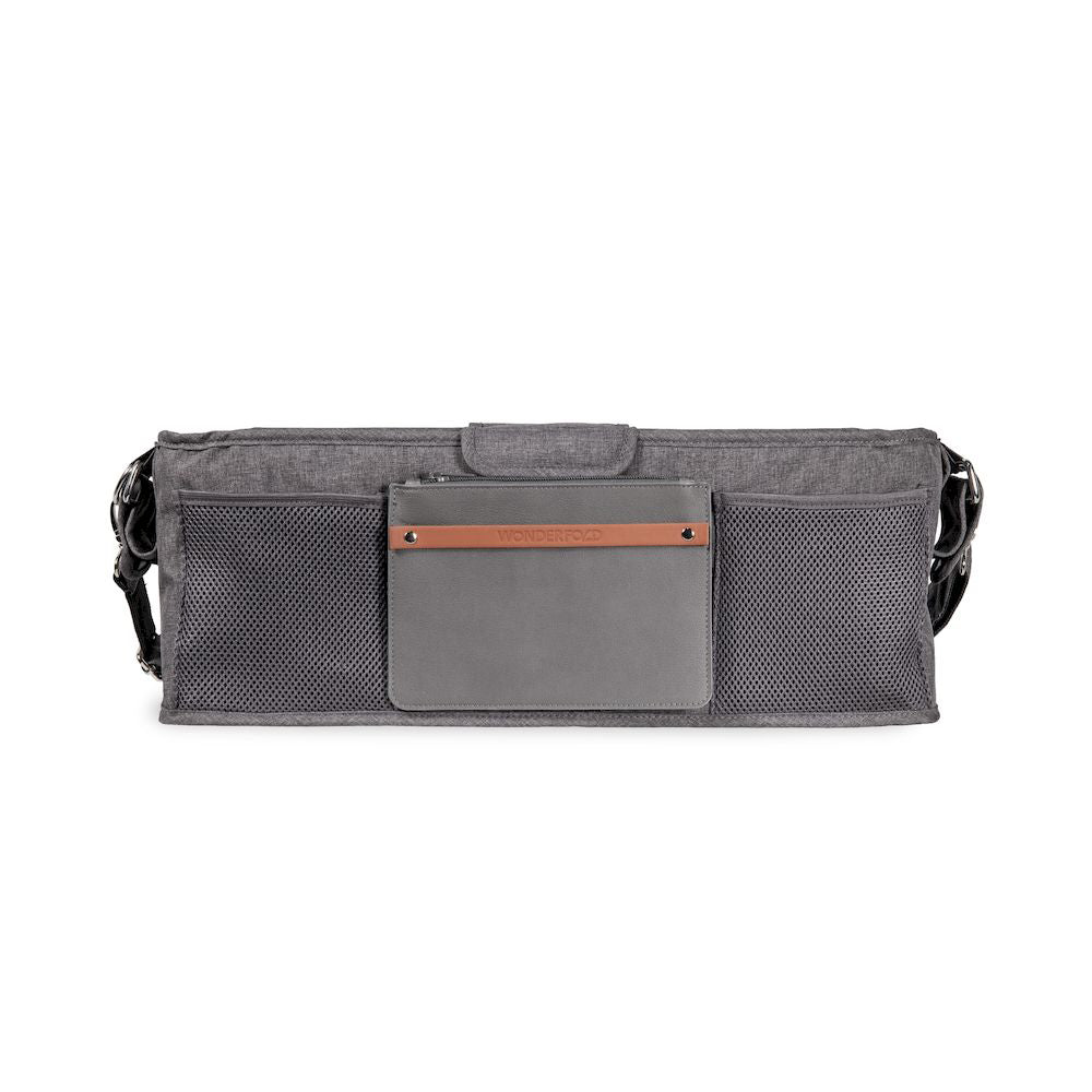 Made for modern parents, the Wonderfold Parent Console in Gray helps organize any baby wagon stroller setup.