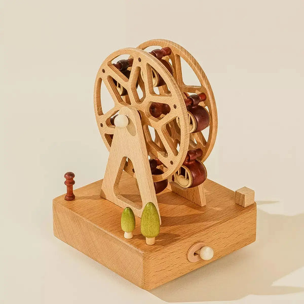coco village wooden music box ferris wheel