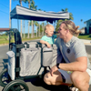 Keenz XC Best Wagon Stroller with canopy in gray 