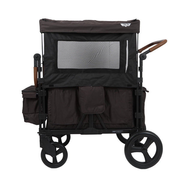 Keenz XC+ Best Stroller Wagon with canopy cover in black