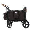 Keenz XC+ Stroller Wagon in black with leather bars