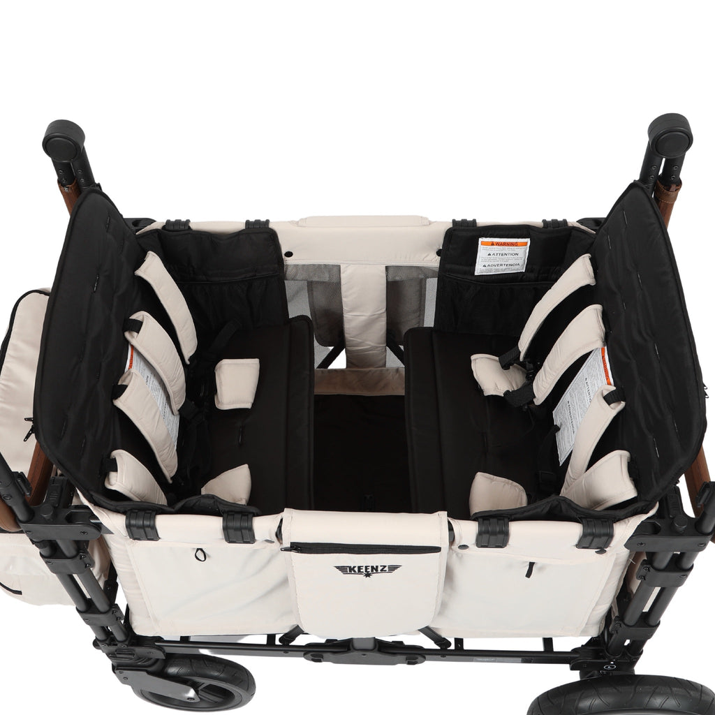 Keenz XC+ Stroller Wagons in cream