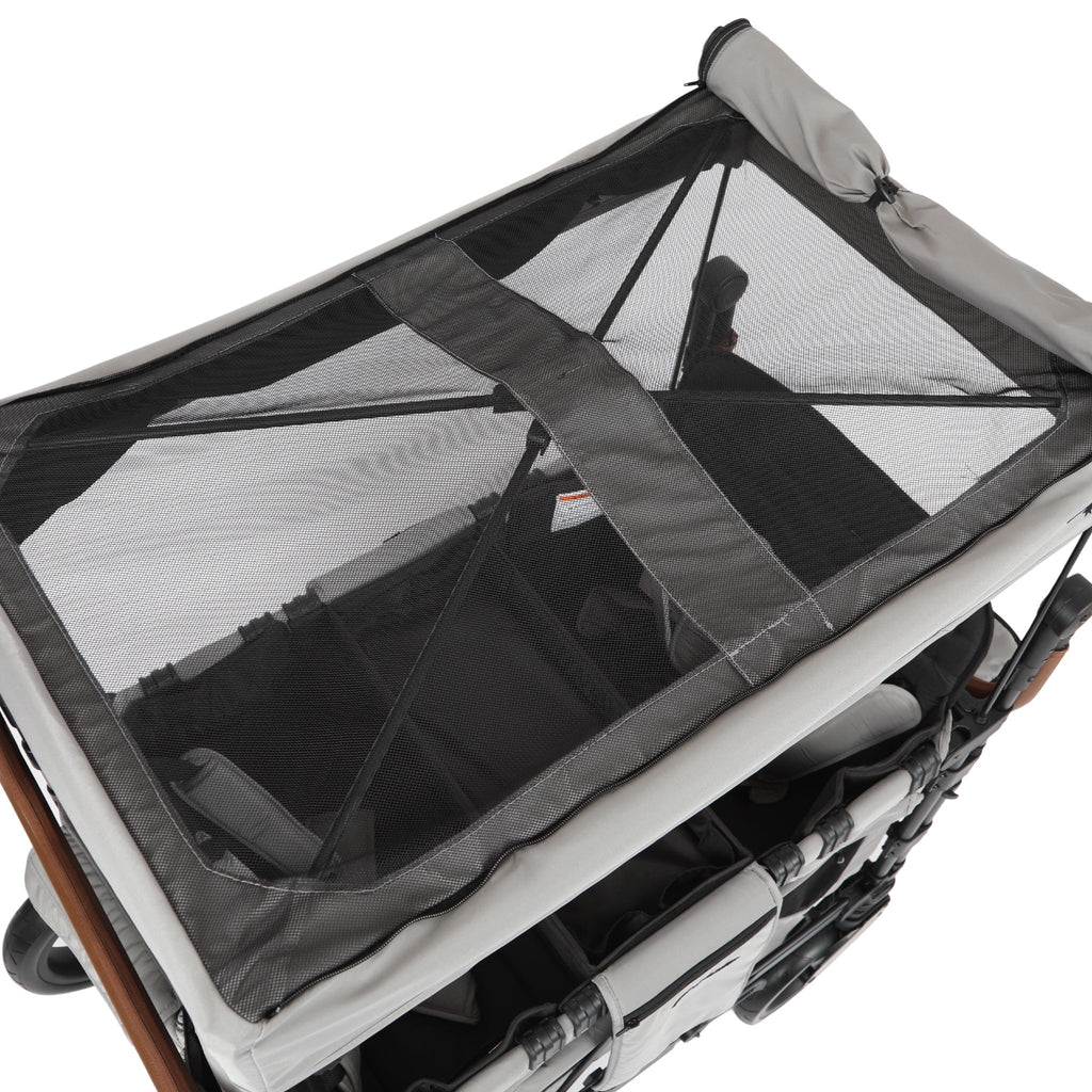 Stroller Wagon from Keenz XC+ with canopy cover in gray