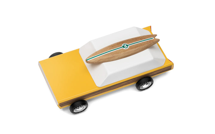 From a full top-down angle, the Plantoys Woodie stands out as a charming small toy cars pick.