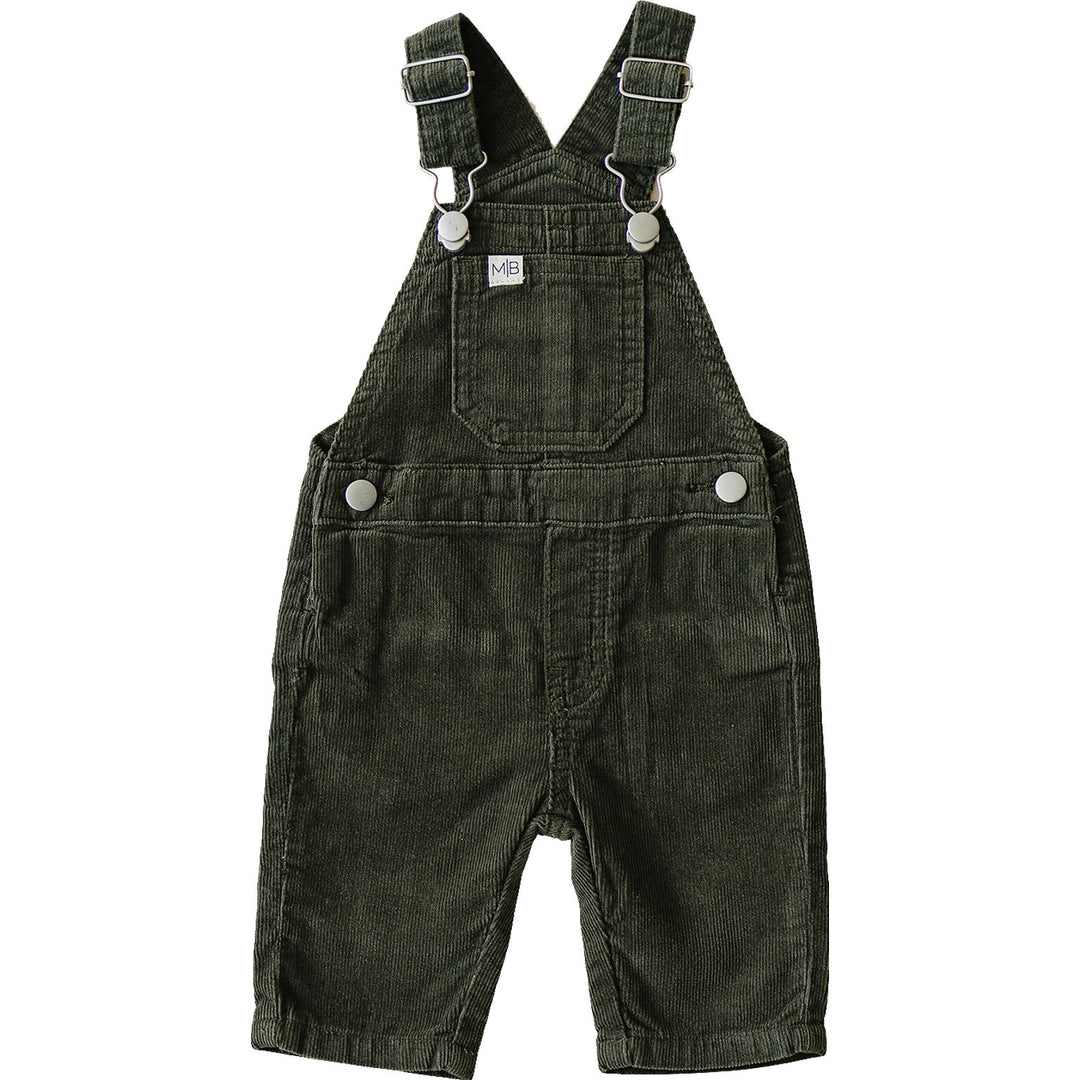 Mebie Baby Green Corduroy Overalls styled for everyday comfort, soft texture and timeless fit in adorable baby clothes